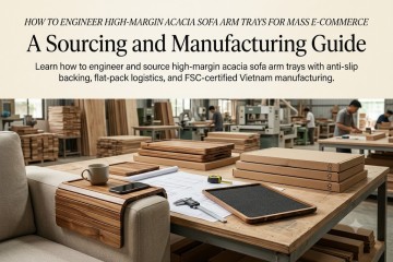 How to Engineer High-Margin Acacia Sofa Arm Trays for Mass E-Commerce: A Sourcing and Manufacturing Guide